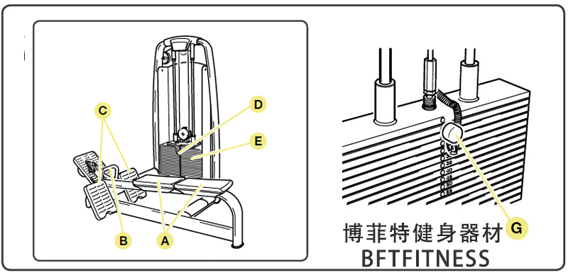 坐姿劃船訓練器